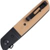 CRKT Bamboozled Linerlock A/O D2 - Tan G10