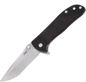 CR6450D2.jpg CRKT Drifter Linerlock Black D2 Stonewash