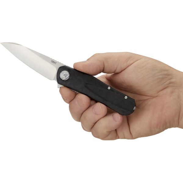 CRKT Mah-Hawk A/O Linerlock - Black GRN Handle D2