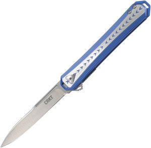 CRKT Stickler A/O Linerlock - Blue Aluminum Handle