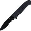 CRKT Ignitor A/O Linerlock - Serrated Black G10