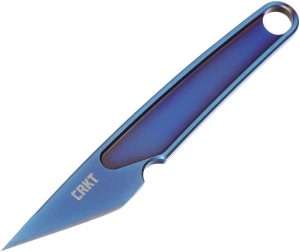 CR7065.jpg CRKT HangTi Fixed Blade - Blue Titanium One-Piece