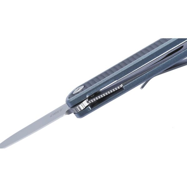 CRKT Pup Linerlock Folding Knife - Black/Blue GRN