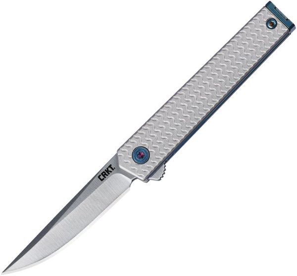 CR7081.jpg CRKT CEO Microflipper Silver - 12C27 Sandvik Linerlock