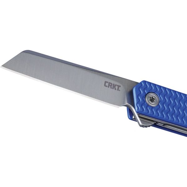 CRKT CEO Microflipper Blue - 12C27 Sandvik Linerlock