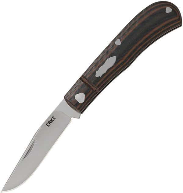 CRKT Venandi Brown - Clip Point G10 Handle