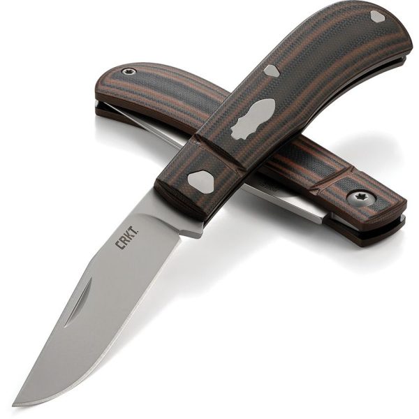 CRKT Venandi Brown - Clip Point G10 Handle