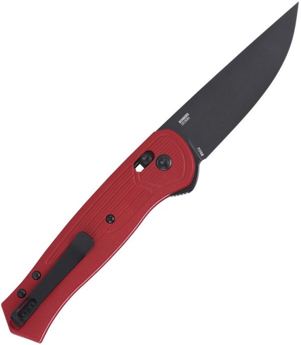 CRKT Sero Crossbar Lock - Red Coated S35VN