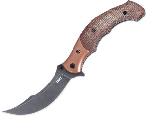 CRKT Ritual Compact Linerlock - Brown Micarta