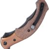 CRKT Ritual Compact Linerlock - Brown Micarta