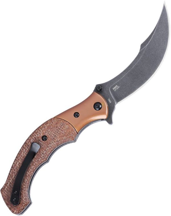 CRKT Ritual Compact Linerlock - Brown Micarta