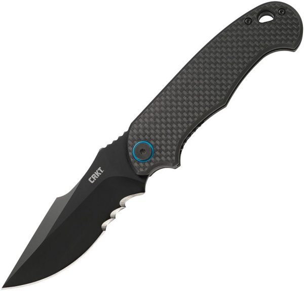 CRKT P.S.D. Linerlock Black Serrated - Assisted