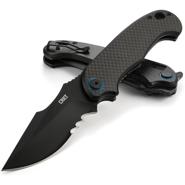 CRKT P.S.D. Linerlock Black Serrated - Assisted