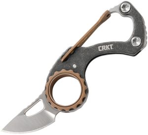 CR9082.jpg CRKT Compano Carabiner Silver - Slip Joint