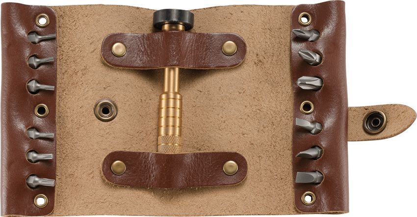 CRKT Hex Bit Driver Tool Roll with 13 Bits
