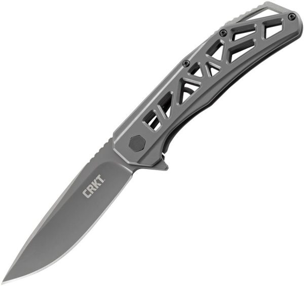 CRKT Gusset Gray TiNi Framelock EDC Knife