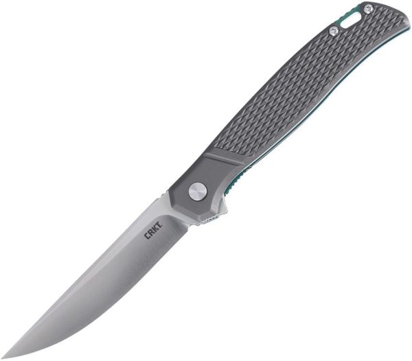 CRKT Scar Linerlock Gray Aluminum Folding Knife