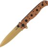 CRM1601DZ.jpg CRKT M16 Linerlock Desert Tan TiNi Coated D2