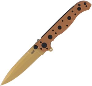 CRKT M16 Linerlock Desert Tan TiNi Coated D2