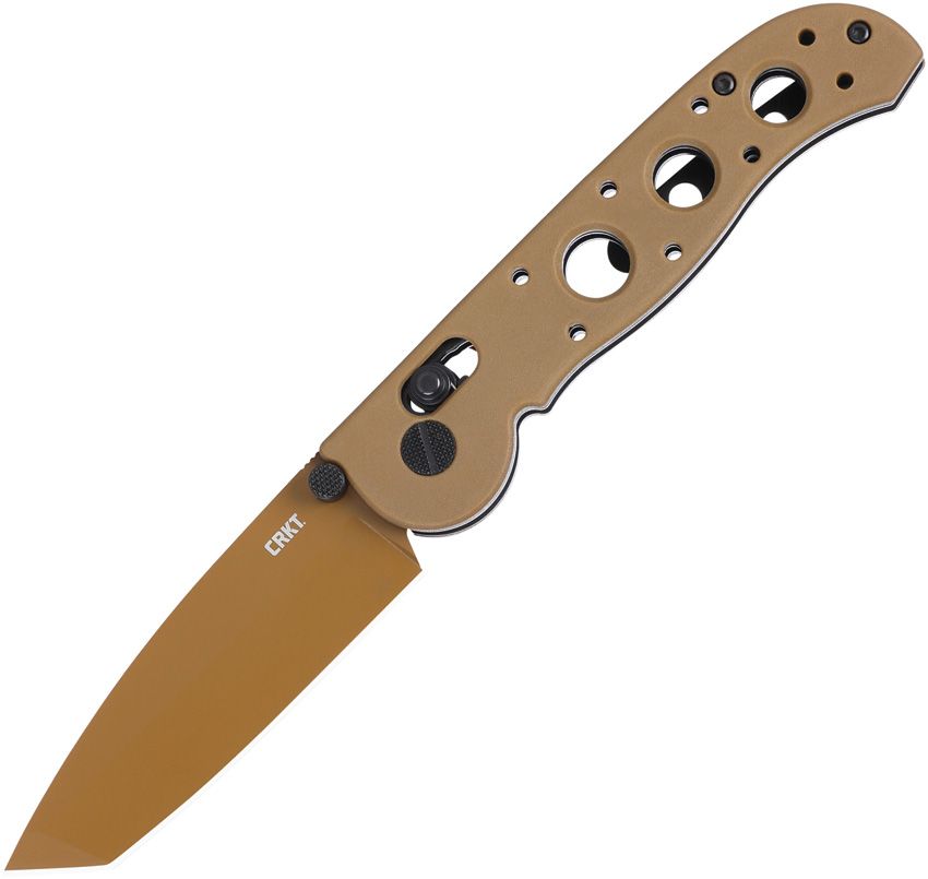 CRKT M16-02X Folding Knife Crossbar Lock 3.13" D2 Tanto Desert Tan