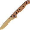 CRKT M16 Linerlock Desert Tan - Serrated Tanto