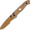 CRKT M16-14XD Crossbar Lock - Tan Serrated Tanto