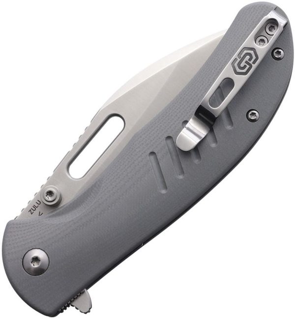 Critical Strike Zulu Button Lock Gray Satin