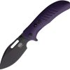 Critical Strike Zulu Button Lock Purple G10 Folding Knife