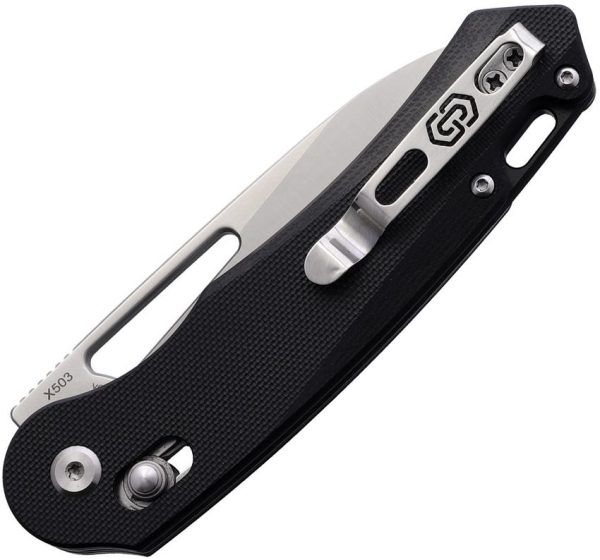 Critical Strike X503 Slide Lock Black G10 Drop Point