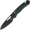 Critical Strike X503 Slide Lock Green G10 Drop Point