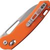 Critical Strike X503 Slide Lock Orange G10 Drop Point
