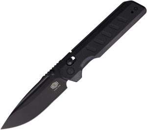 Critical Strike X504 Slide Lock Black Stonewash Drop Point