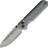 Critical Strike X504 Slide Lock Damascus Drop Point