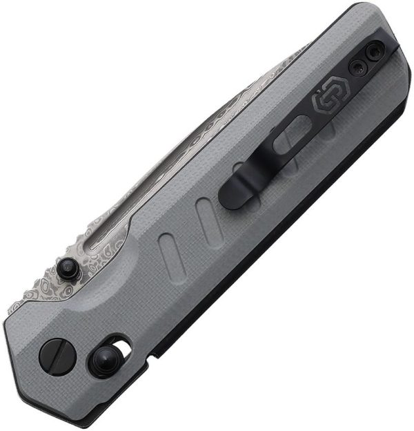 Critical Strike X504 Slide Lock Damascus Drop Point