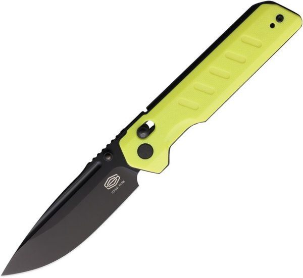 Critical Strike X504 Slide Lock Folding Knife - Yellow G10