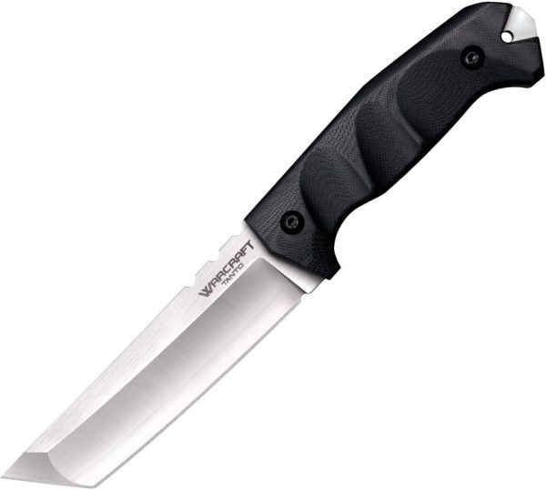 Cold Steel Warcraft Tanto Fixed Blade - Black G10 Handle