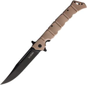 CS20NQXDTBK.jpg Cold Steel Large Luzon Linerlock DT - Black Blade