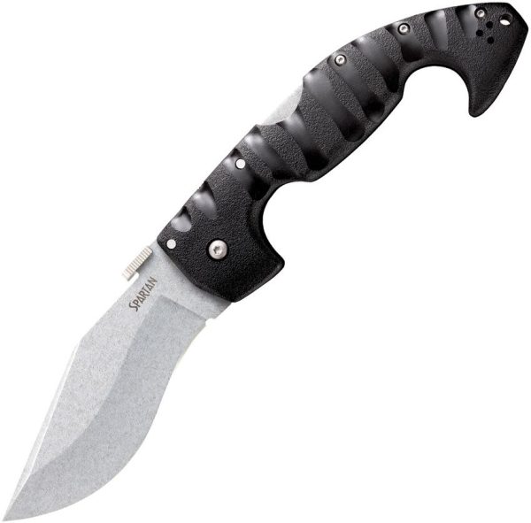 Cold Steel Spartan Lockback Plain - Black Griv-Ex
