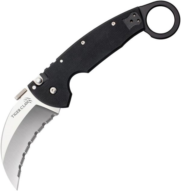 CS22KFS.jpg Cold Steel Tiger Claw Serrated CTS-XHP Lockback
