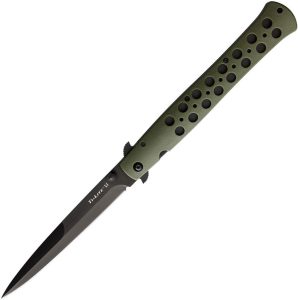CS26SXPODBK.jpg Cold Steel Ti-Lite Linerlock OD Green Zytel Folding Knife