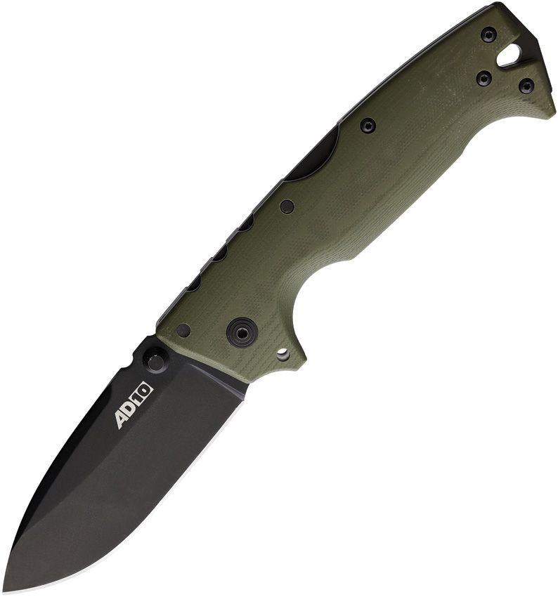 Cold Steel AD-10 Lockback 3.5" S35VN OD Green Folding Knife