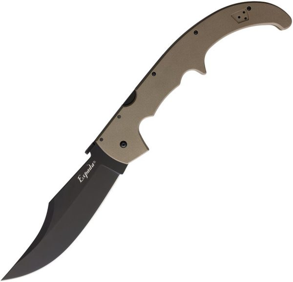 Cold Steel XL Espada Dark Earth G10 Black Blade