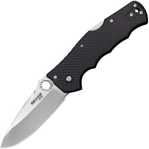 CS62QCFB.jpg Cold Steel Silver Eye Lockback Carbon Fiber S35VN