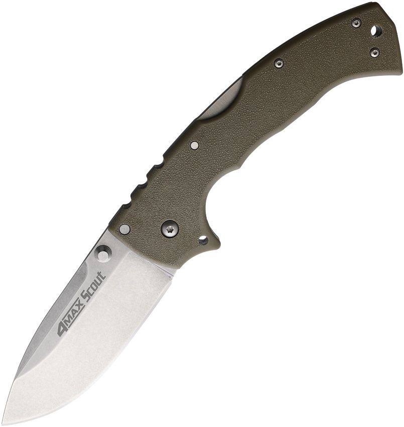 Cold Steel 4-Max Scout Lockback Folding Knife Dark Earth 4" AUS-10A