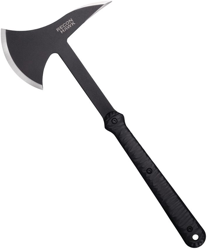 Cold Steel Recon Hawk 7" Black Coated 65Mn Steel Axe w/ Sheath