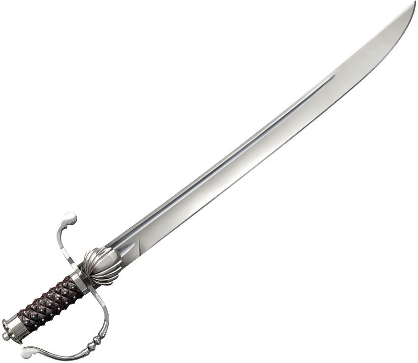 Cold Steel Hunting Sword 24" 1055HC Satin Blade Rosewood Handle