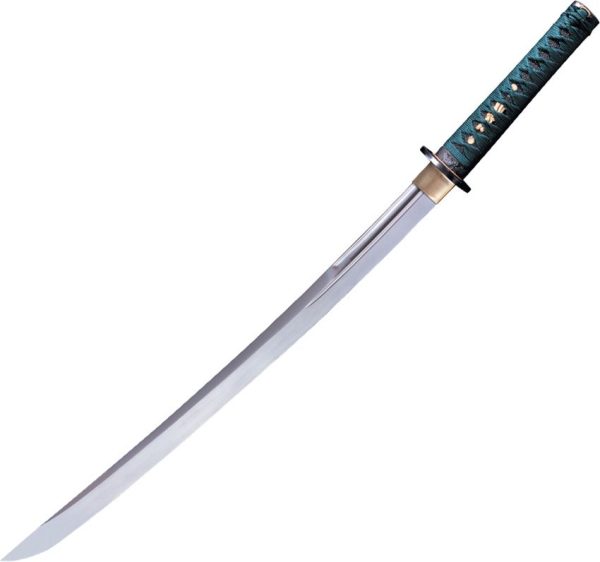 Cold Steel Dragonfly Wakizashi 1060 Steel - Green Wrapped