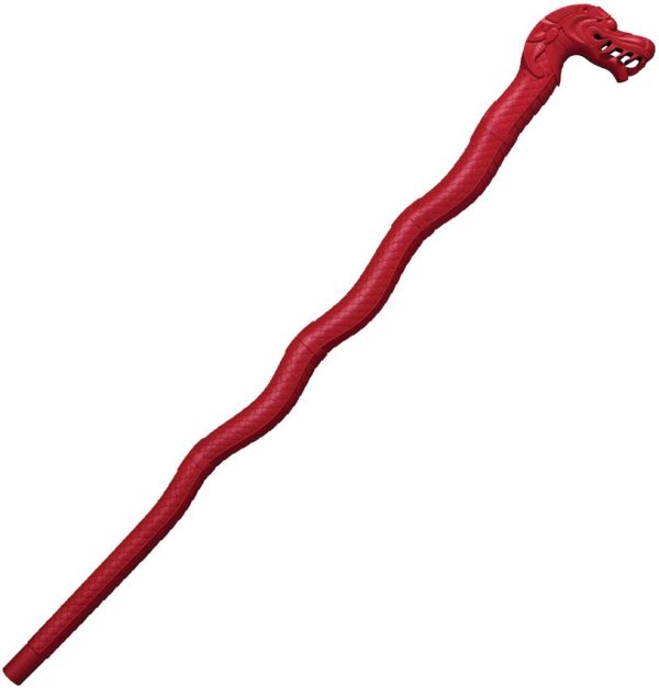 Cold Steel Lucky Dragon Walking Stick - Red 39 inches