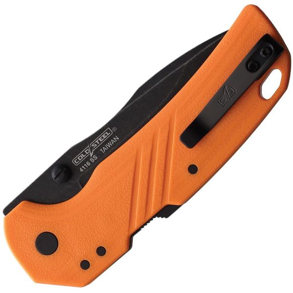 Cold Steel Engage Atlas Lock Drop Point Orange 3in