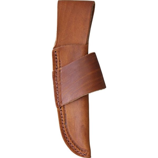 Iron Mountain Blacksmith Fixed Blade Knife 3.25" Brown Leather